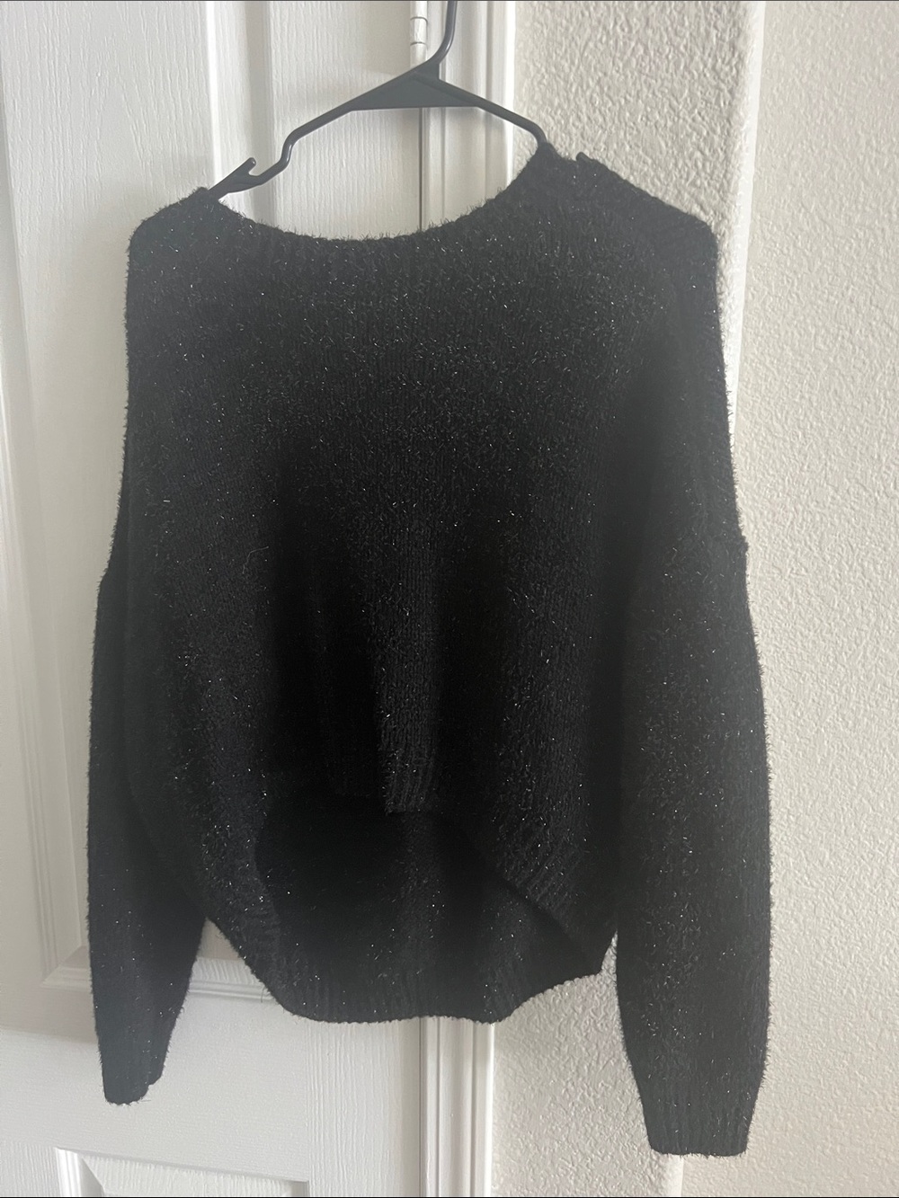 wild fable Black Sparkle Crewneck Sweater